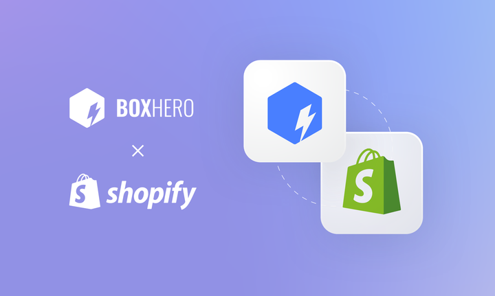 BoxHero x Shopify logos