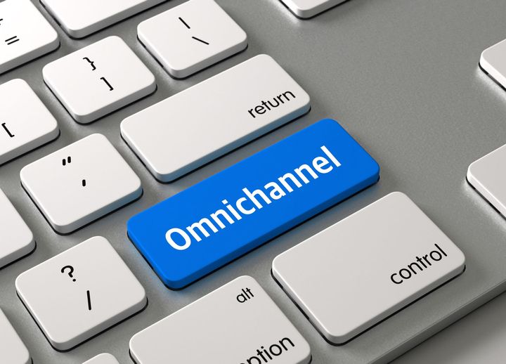 Keyboard with the Omnichannel button 